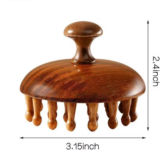 Wooden Scalp Massager โ Stimulate, Soothe & Strengthen Your Scalp